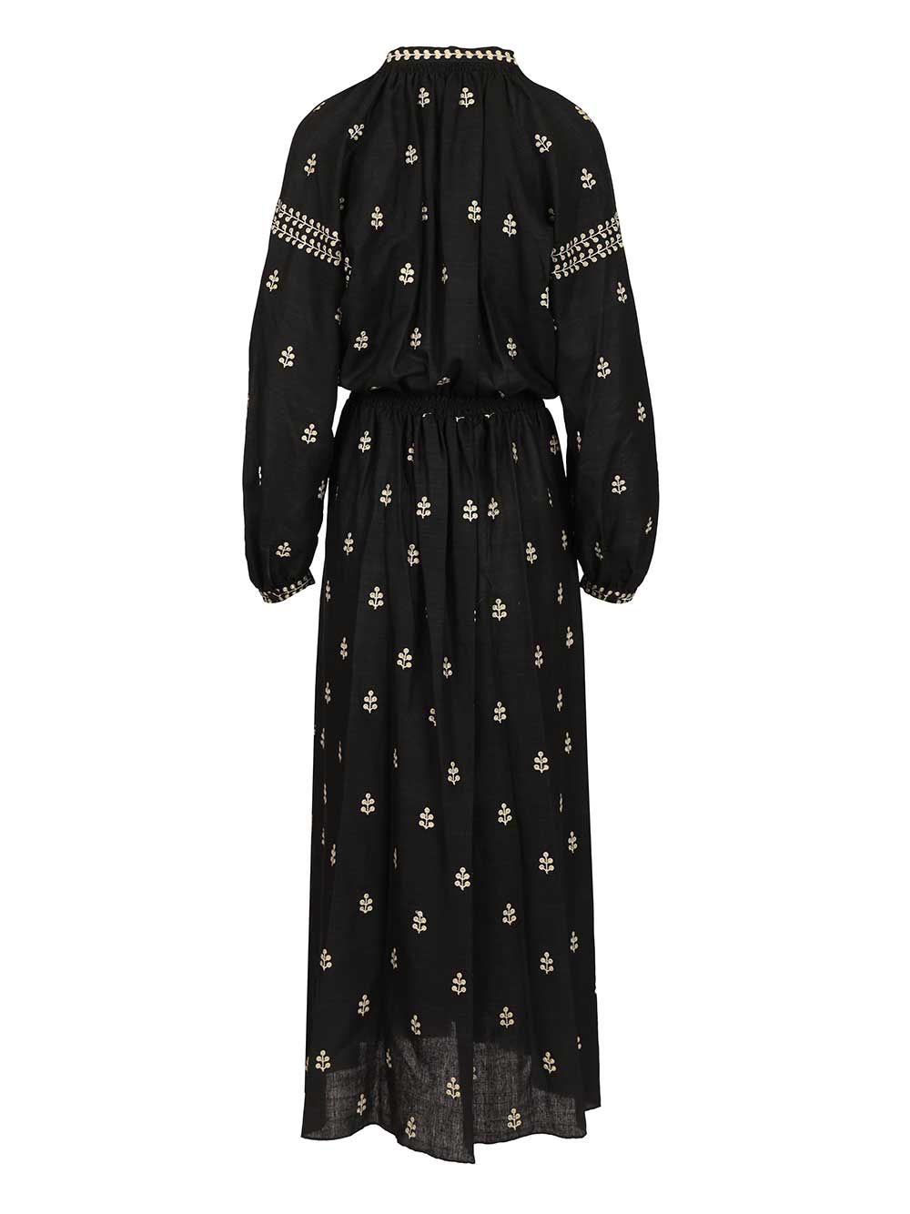 Isabel Marant Tussar Silk Dress Dresses - Black | 6930a34d9e9be6433e24a897d011f385262ed468