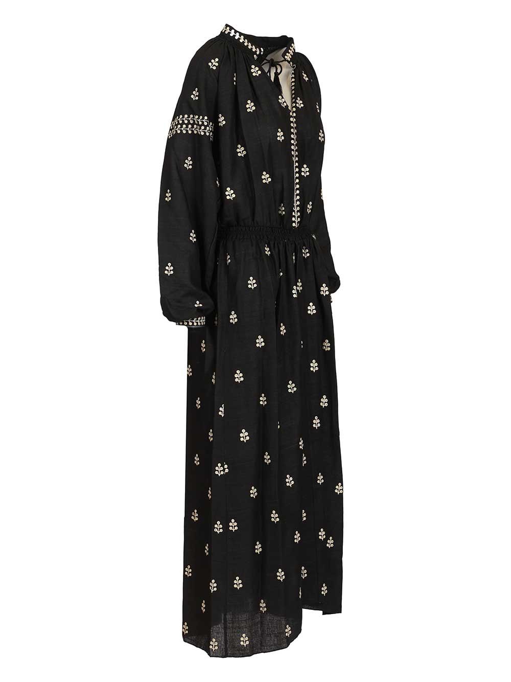 Isabel Marant Tussar Silk Dress Dresses - Black | f4f64d8c27966d8b996e5cb119c883b163e3e932