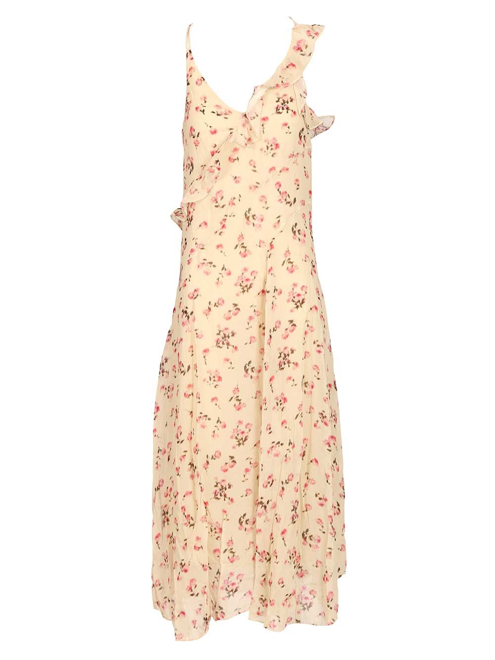 Marant Etoile Luxie Dress Dresses - Beige | 954b0bd78f9ec44e7bb03908c67c76a9a1e0b3a3