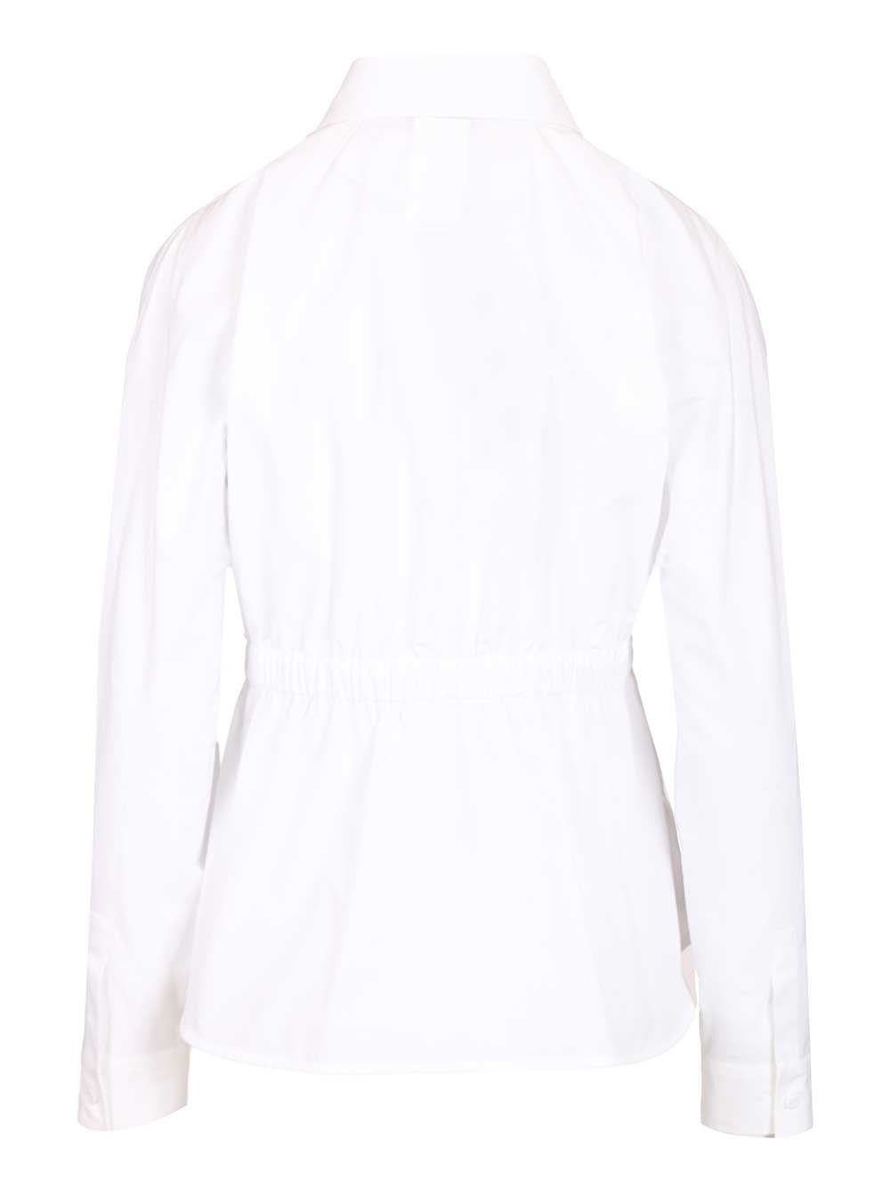 Max Mara Cotton Poplin Shirt Shirts - White | 83a2c2455f1daffed76fd667babaf9d13c4beeaa