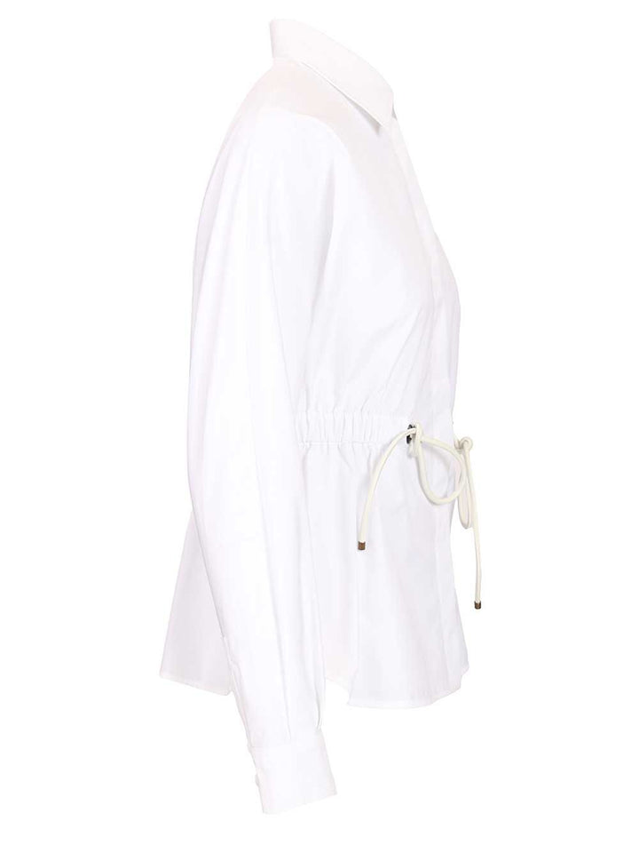 Max Mara Cotton Poplin Shirt Shirts - White | 63441ee8b2d3e5e80534a63a63ede2bdcd2b680a