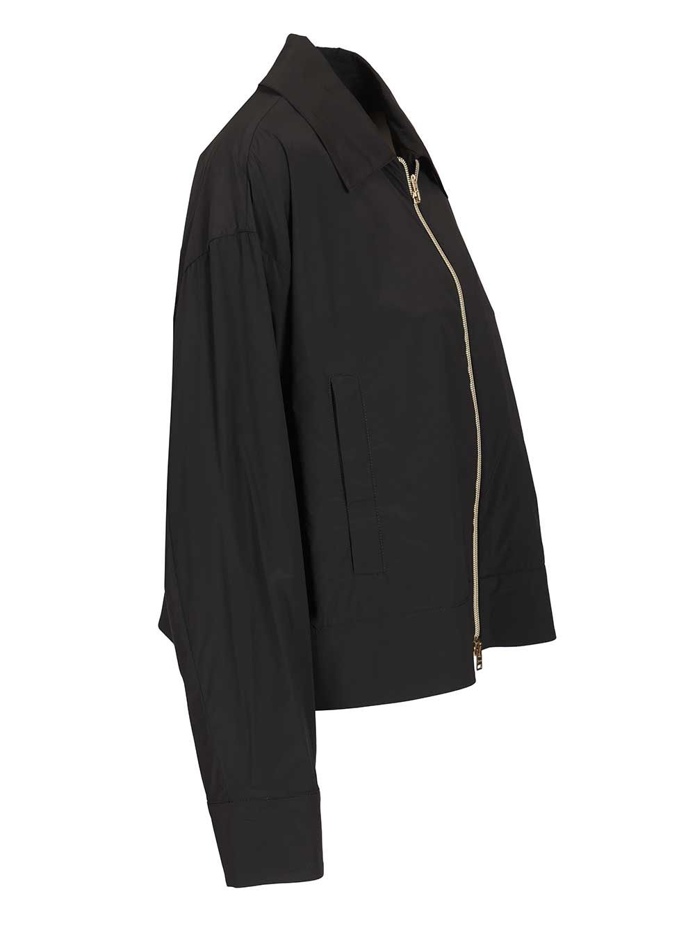 Herno Short Jacket In Stretch Nylon Jackets - Black | e1b2d90f43bef10325491392f46b479cf5c9274b