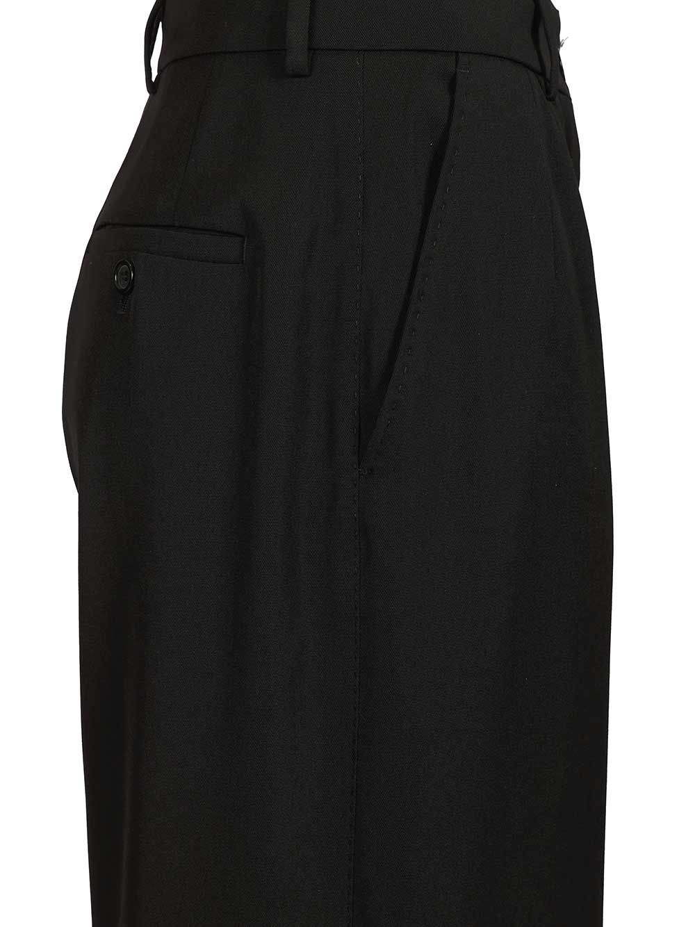 Dolce & Gabbana Wool Gabardine Trousers - Black | e6e7369dc3c2db72bf99725c8b3150668fe23a6b