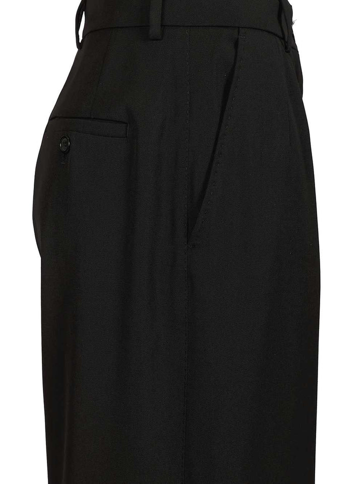 Dolce & Gabbana Wool Gabardine Trousers - Black | e6e7369dc3c2db72bf99725c8b3150668fe23a6b