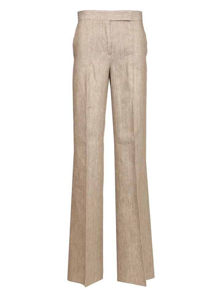 Max Mara Chevron Linen Batavia Trousers - Beige | ce3e906fcdbc763f84f865238f42ceb6575158de