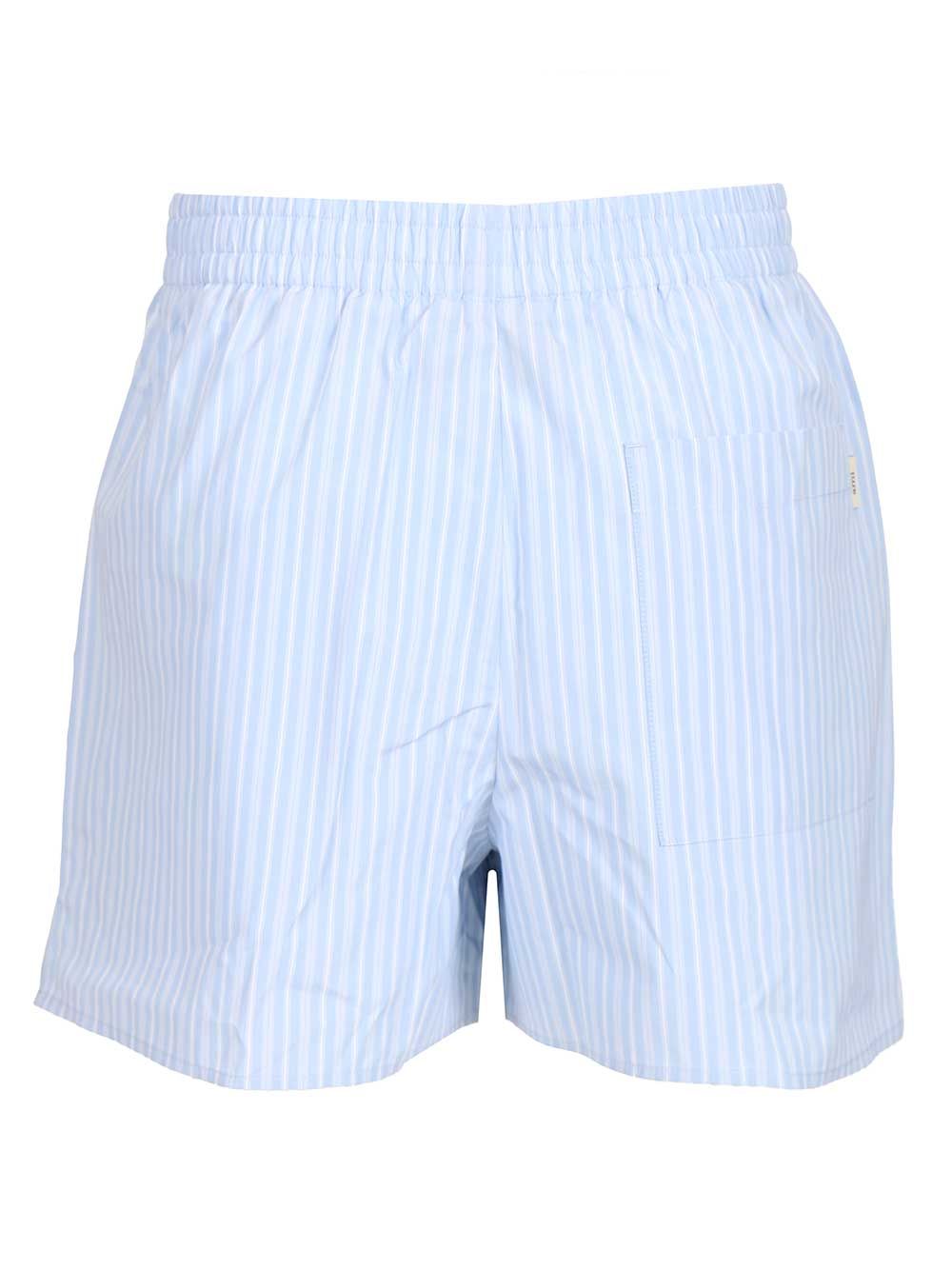 Ami Striped Shorts Trousers - Light blue | 11329b4ef75e12af87a717efbe5cabf98f86ef27
