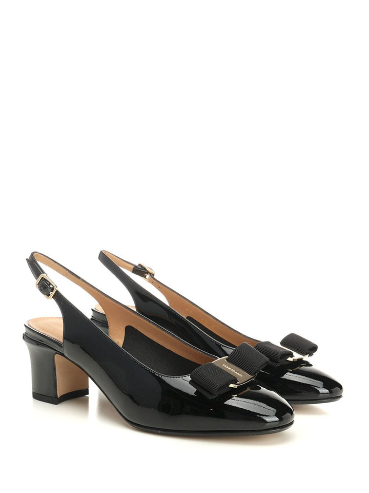 Ferragamo Vara Bow Slingback Pumps - Black | afbf4ebcd37331442bad917895f7faf999a75c20