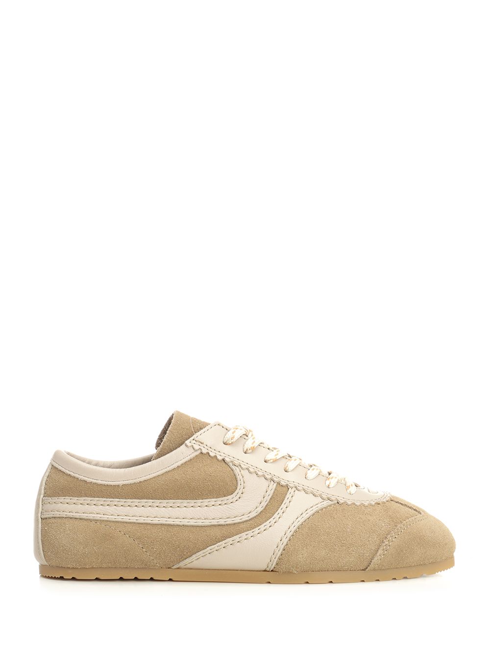 Dries Van Noten Leather And Suede Sneakers - Beige | 46f34fa783643d3e7e38293ecefa082d5d8b6a8c