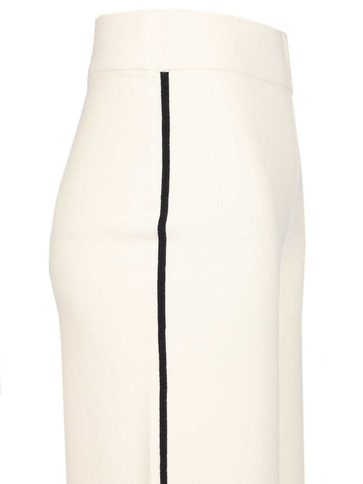 Max Mara Studio Palazzo Trousers - White | 91c659340ba898fcdb31b59d999851a2fe14cb48