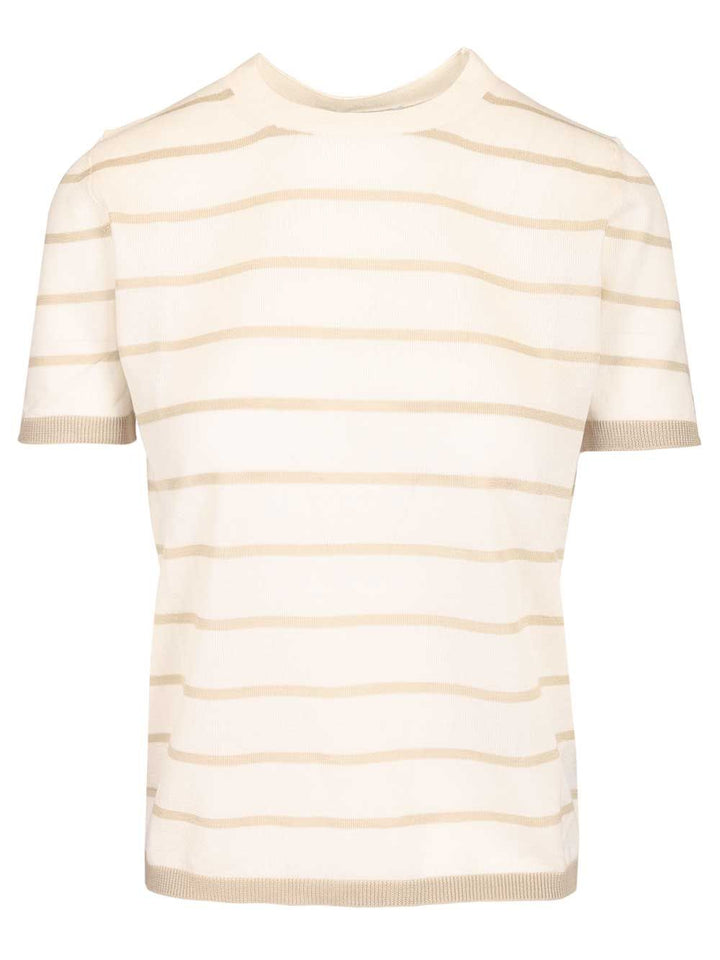 Max Mara Favetta Sweater In Cashmere And Silk Blend T-Shirt - Beige | 4e3db657772c54af135ca9df34eb37458b60a6d6