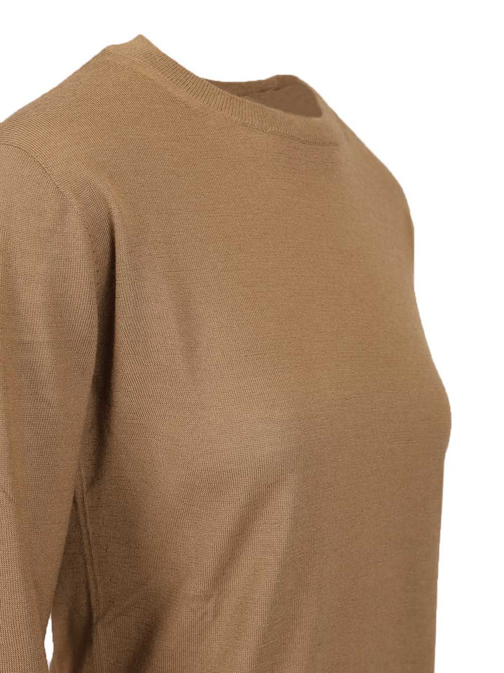 Max Mara Cashmere Crew Neck Sweater Knitwear - Brown | cee0cbad782ac3a3c56d6203a317bf9fa7049c77