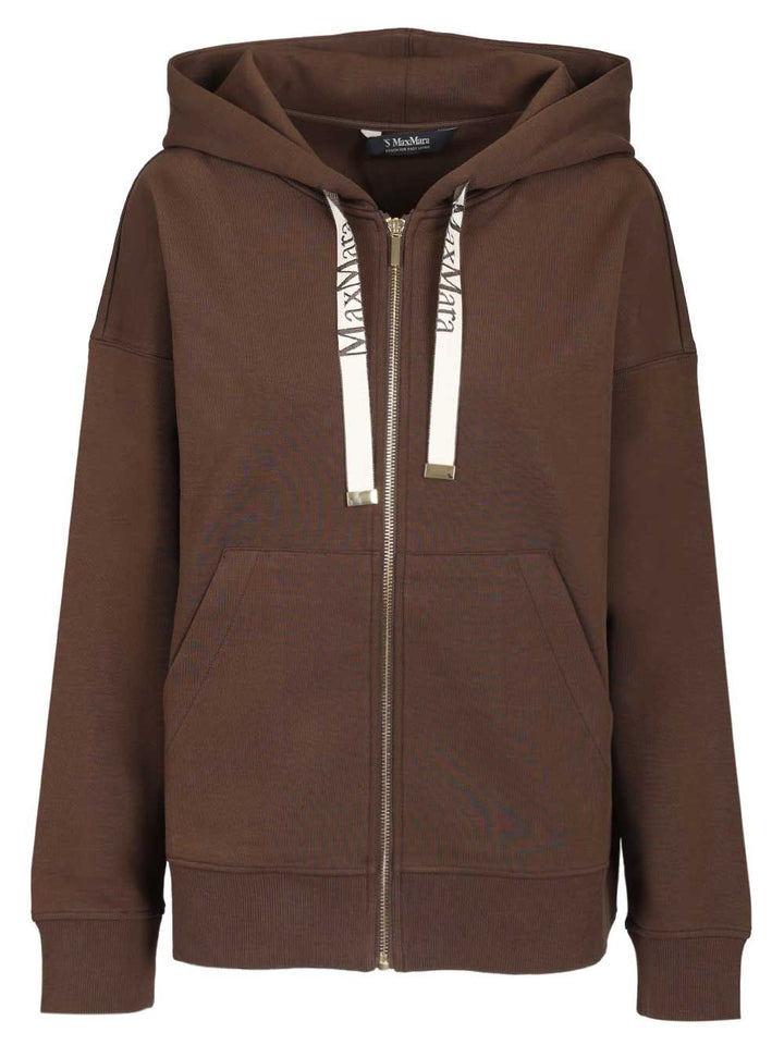 'S Max Mara Technical Jersey Zip-Up Sweatshirt Sweatshirts - Brown | ee05fd15abefab5df0cb872c0355b99cf711288f
