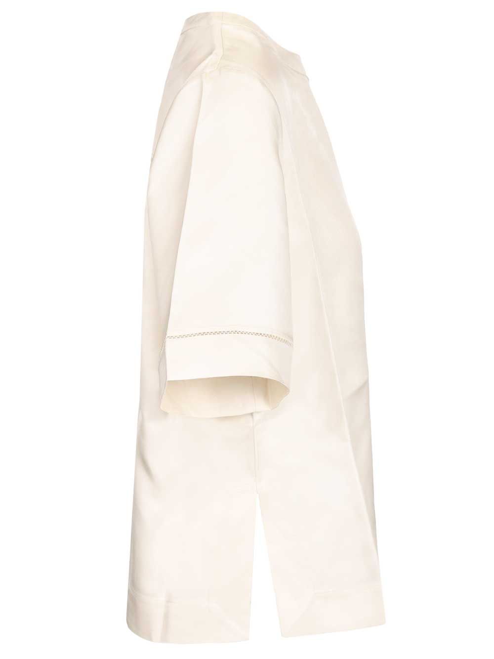 Loulou De Saison Havana T-Shirt - White | 63d3378bff24623ca0a8571dedfc8ce44ca43543