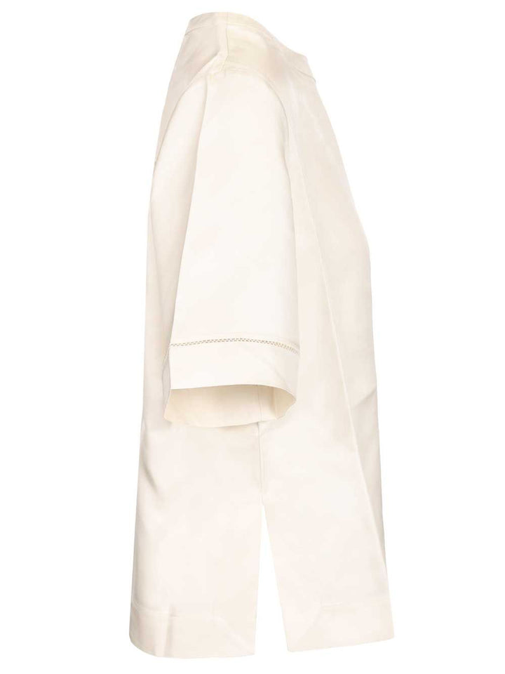 Loulou De Saison Havana T-Shirt - White | 63d3378bff24623ca0a8571dedfc8ce44ca43543