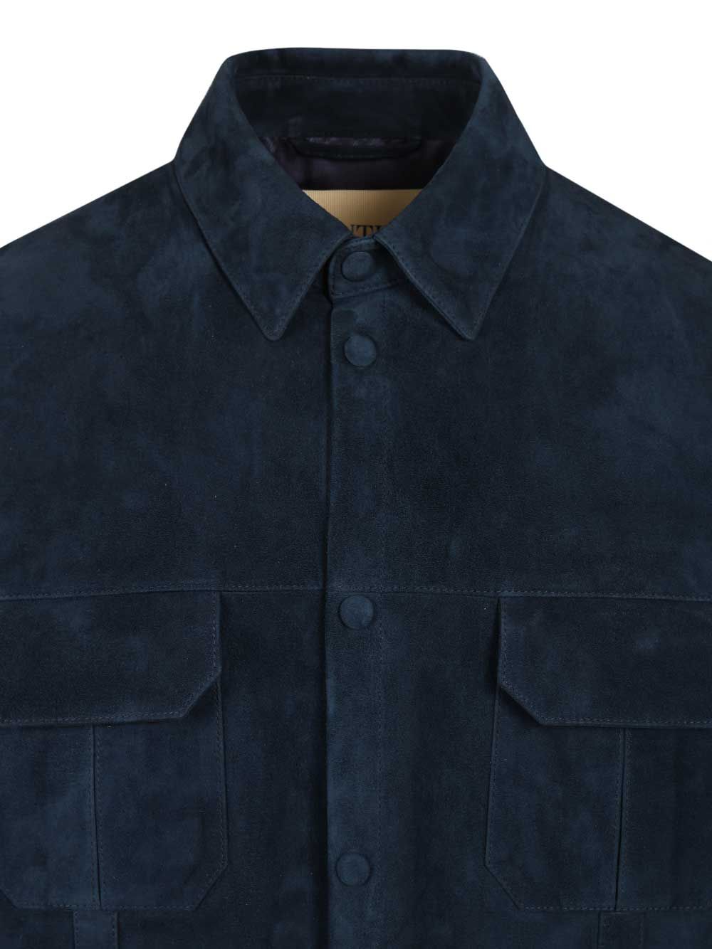 Valentino Garavani Suede Caban Jackets - Blue | 295c9de8d6bc095fec3de1c608ccc560c94e0fb4