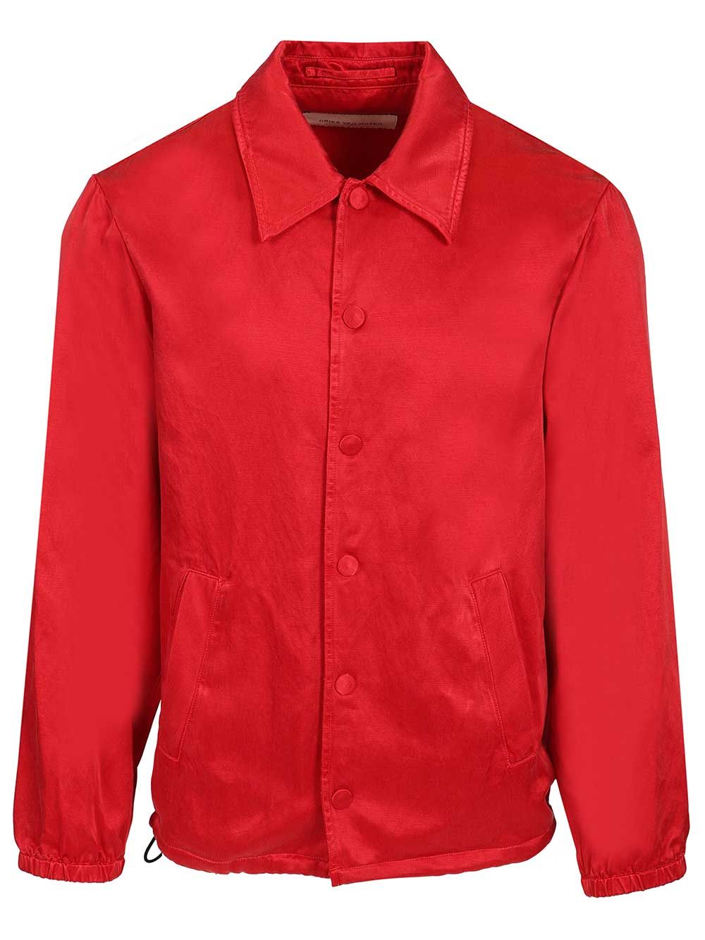 Dries Van Noten Satin Blouson Jacket Jackets - Red | 5ca0a9a5b04d687caafa419166b1f4bec76dc3c4