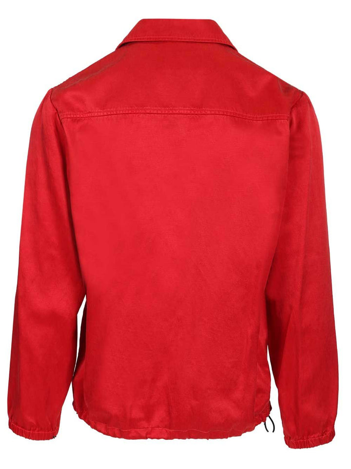 Dries Van Noten Satin Blouson Jacket Jackets - Red | 40a08bce017e4ec716442caed6b16c00881d8c02