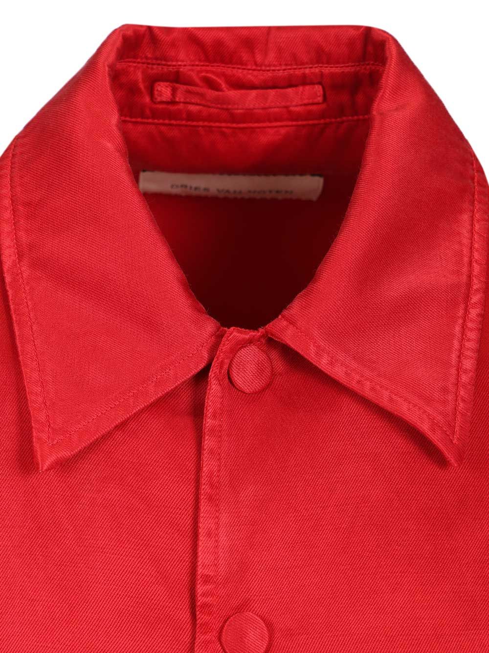 Dries Van Noten Satin Blouson Jacket Jackets - Red | a4aa2aec18fdb0aba557cd21316a6f2eb848dd06