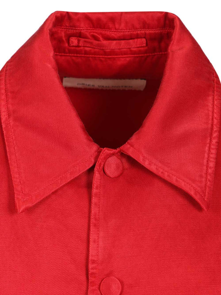 Dries Van Noten Satin Blouson Jacket Jackets - Red | a4aa2aec18fdb0aba557cd21316a6f2eb848dd06