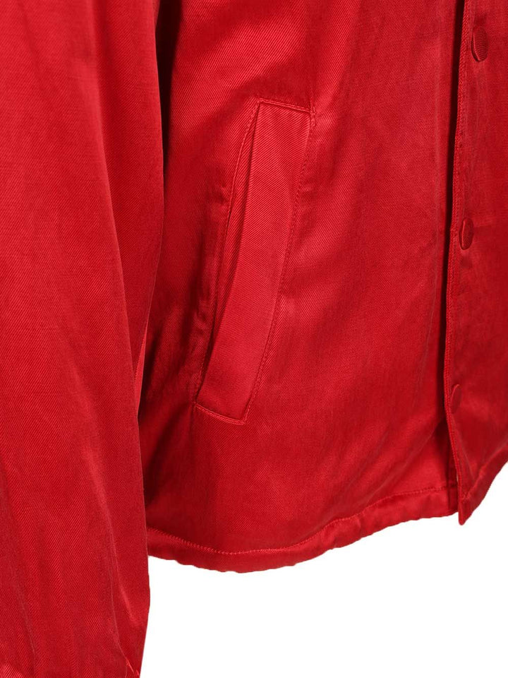 Dries Van Noten Satin Blouson Jacket Jackets - Red | 1e2e223ebb1a73783450d771cb747c250acb5a59