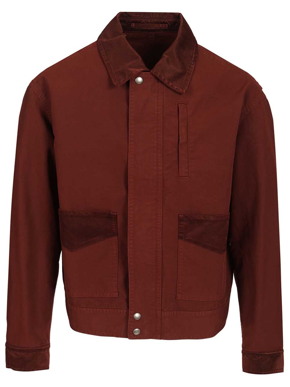 Dries Van Noten Cotton Blend Blouson Jackets - Bordeaux | 75d0dc83f0786f43dcc66699878915b4f548a636