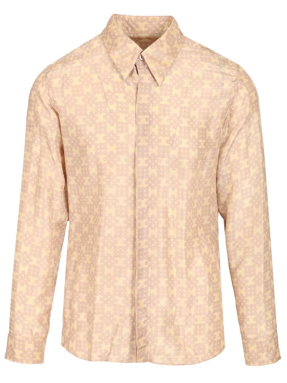 Dries Van Noten Carvies Silk Shirt Shirts - Rose | 88c4c71b0febf1fe53488b1af83e717e83661630