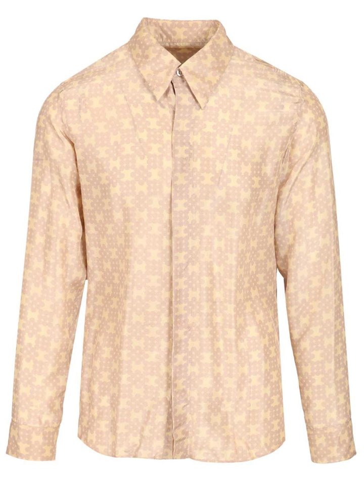 Dries Van Noten Carvies Silk Shirt Shirts - Rose | 88c4c71b0febf1fe53488b1af83e717e83661630