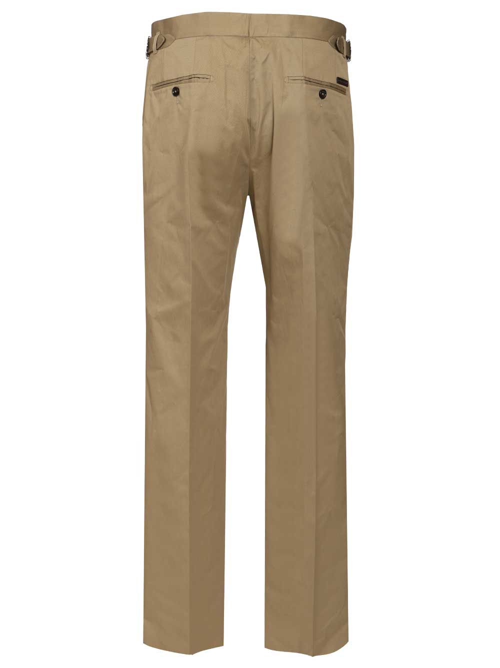 Dolce & Gabbana Stretch Gabardine Trousers - Green | 7893ac193cb2a5be1c2495629c14e53b950e8918