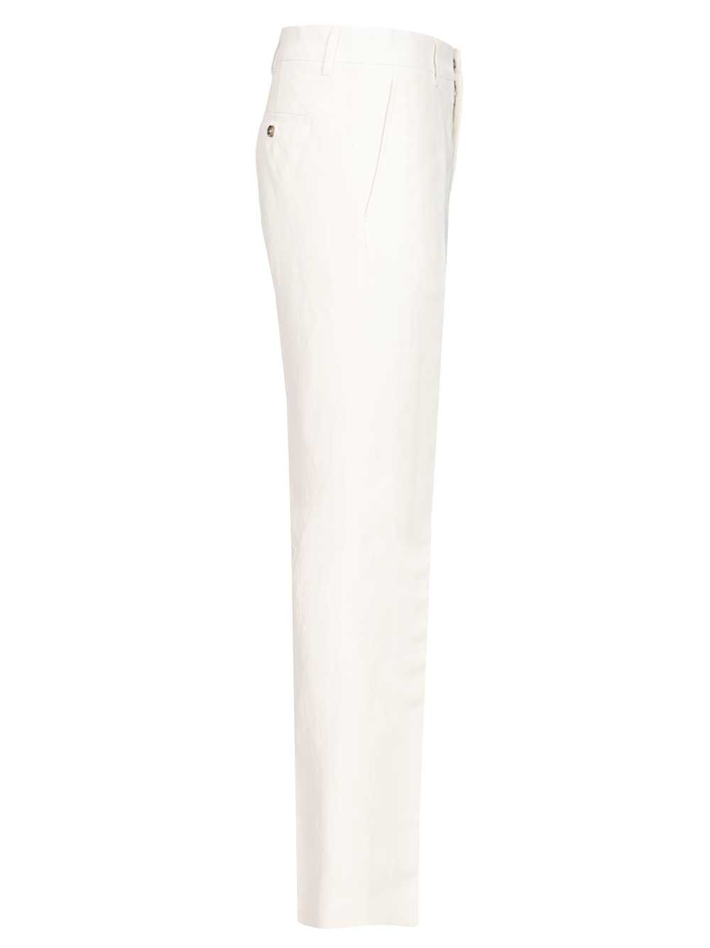 Ami Straight Fit Trousers - White | f583d259113d6a093bb48c3d8be1cd182d758099