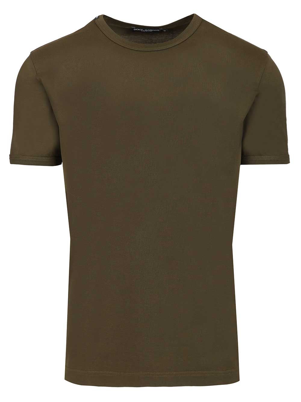 Dolce & Gabbana Cotton T-Shirt - Brown | 17470b7788c374afc230f7dbe56d1e969d439a91