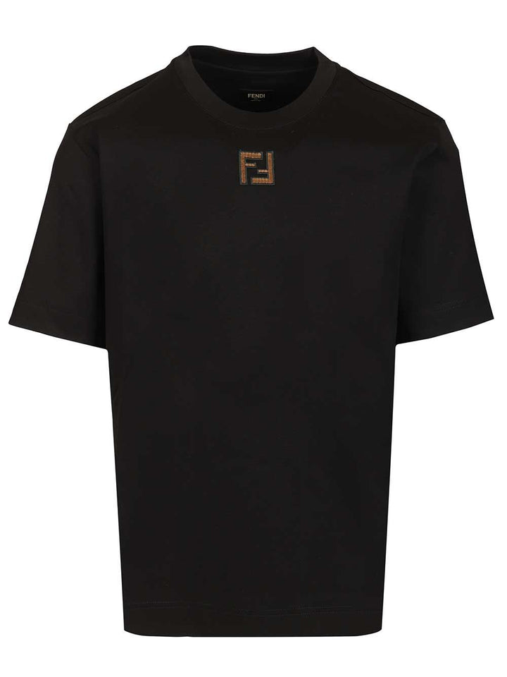 Fendi Regular-Fit T-Shirt - Black | 8a5345e71eaadf7e8b31e818d71abccad53fb95b