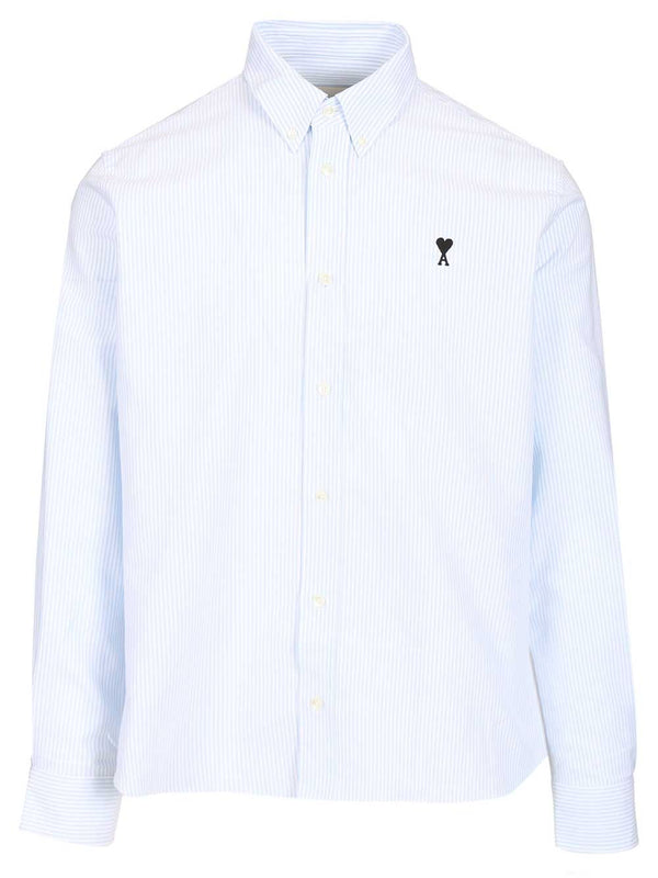 Classic Striped Shirt Shirts Light Blue