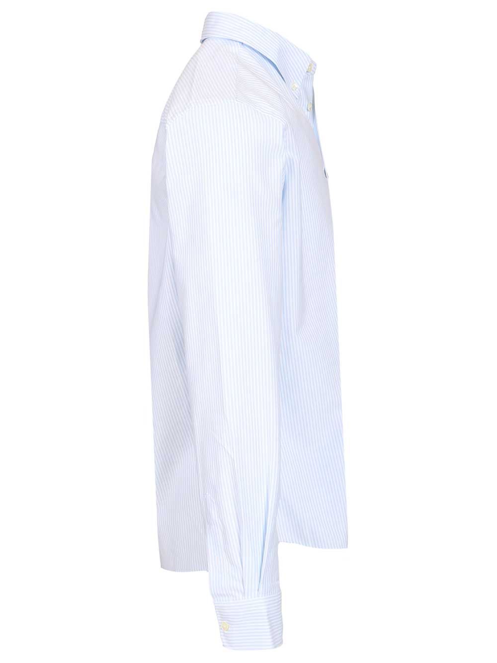 Ami Classic Striped Shirt Shirts - Light blue | 5df0f85c40b91c517b7203bb6d97af11abee3837