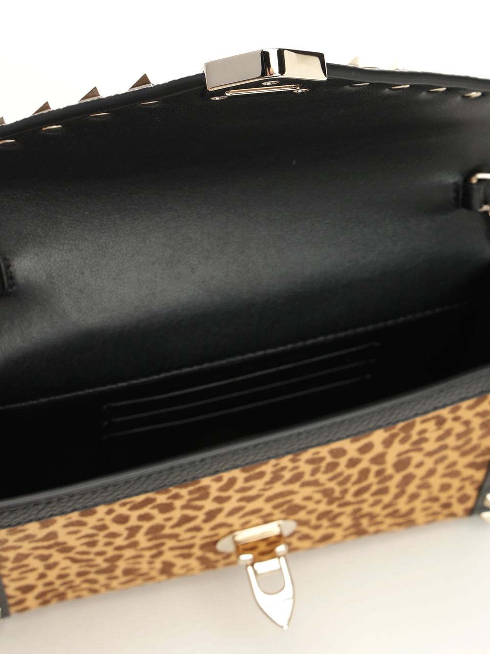 Valentino Garavani Rockstud Mini Pony Skin Shoulder Bag Small leather goods - Brown | 51e5f28035326a7923eab3a100ecba99e8fd62bb