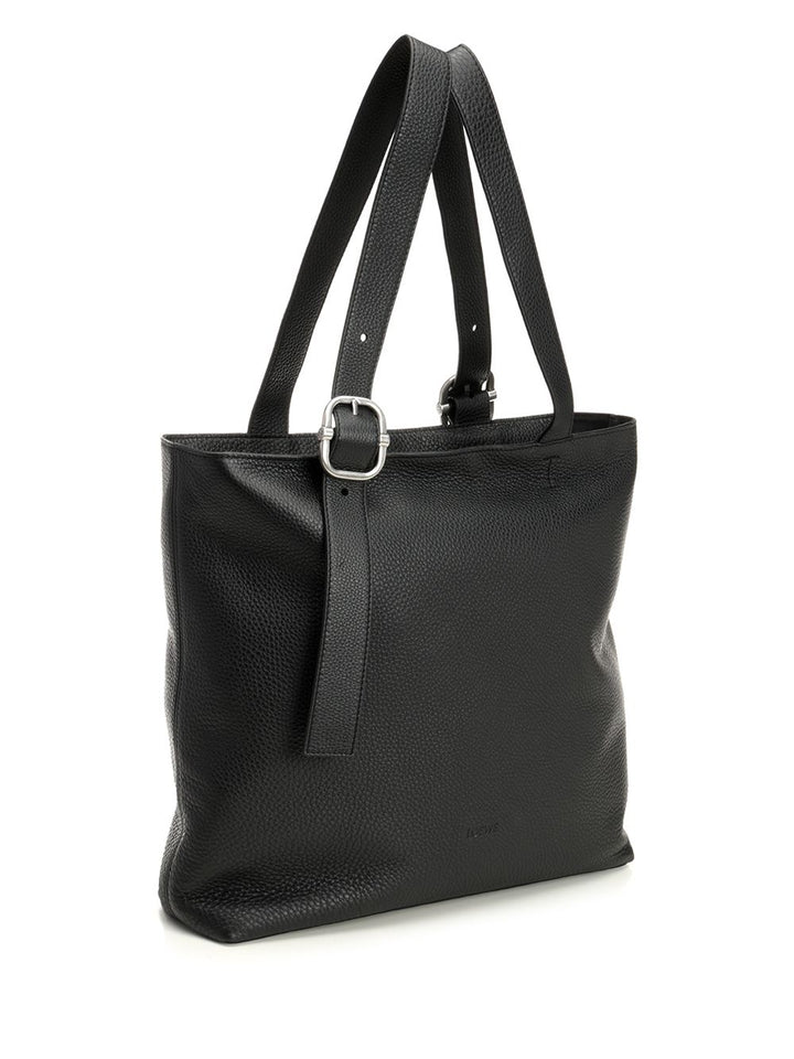 Loewe Loop Zip Handbags - Black | 2ca4e6c0d3ee5c29302ce74655876b2a334346c7