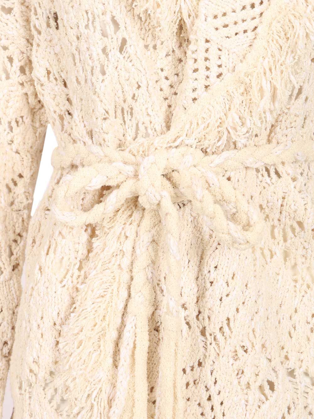 Alanui Lagoon Romance Cotton Blend Cardigan Knitwear - White | 0b93b1cb769889654dc6a44d3d4bd6f51ab78f00
