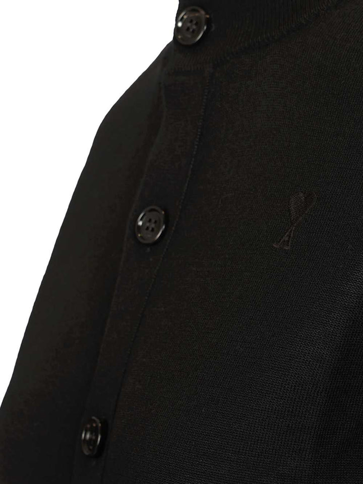 Ami Ami De Cœur Cardigan Knitwear - Black | 0d608b7646dd391f952224f447bfbbb086f4107d