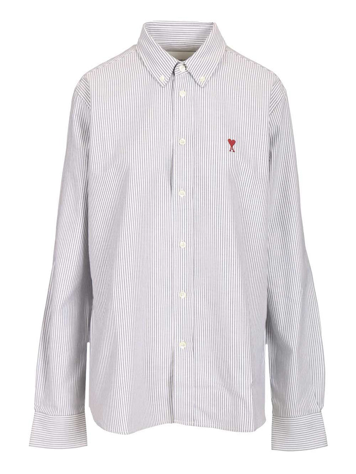 Ami Striped Shirt Shirts - Light blue | 6f71d41992219f7cf3b2cb73724abaa4b2510717