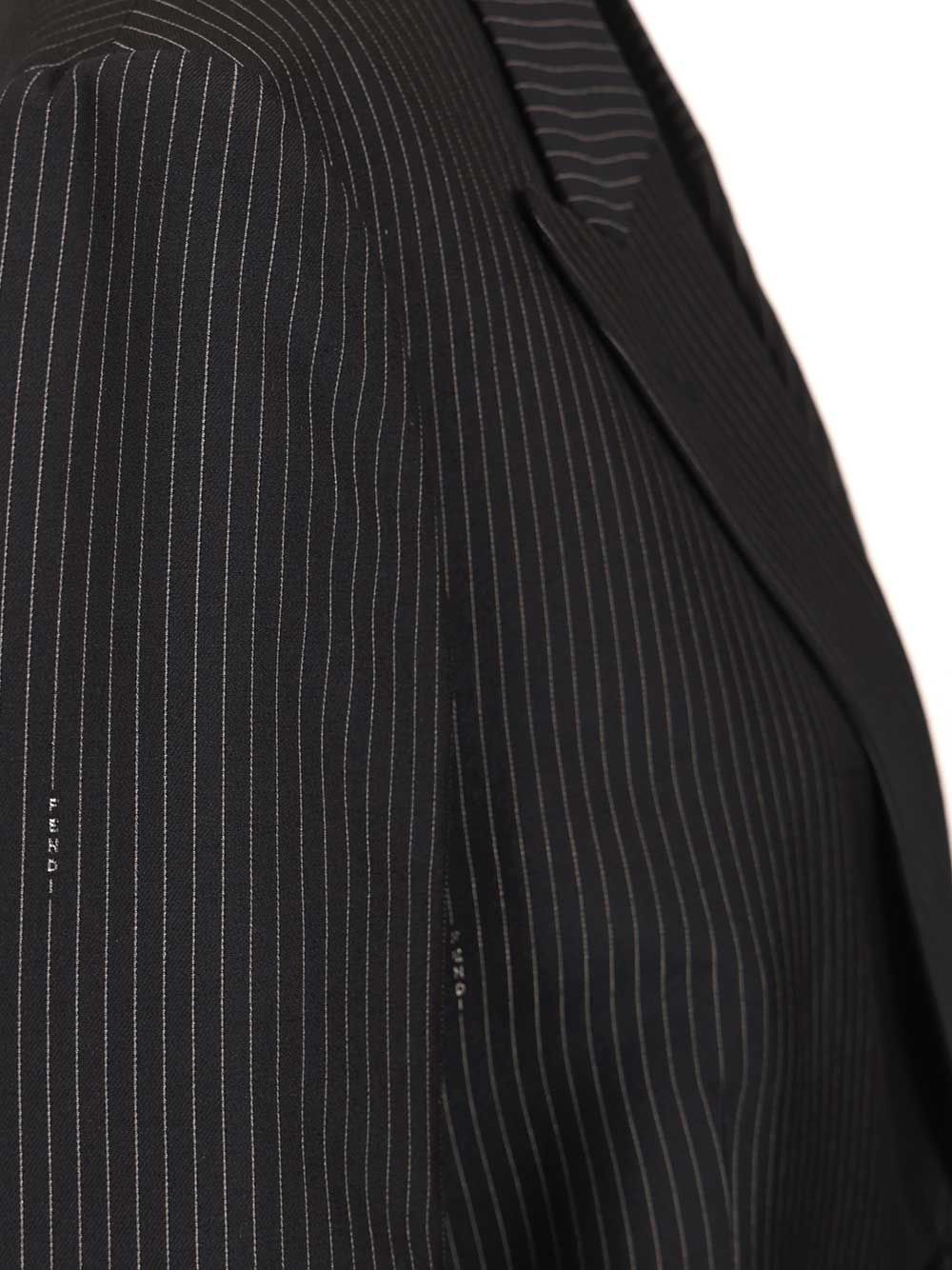 Fendi Pinstriped Wool Blazer Jackets - Blue | a6d385425e248bad50992424b7c1fbba9c40605b