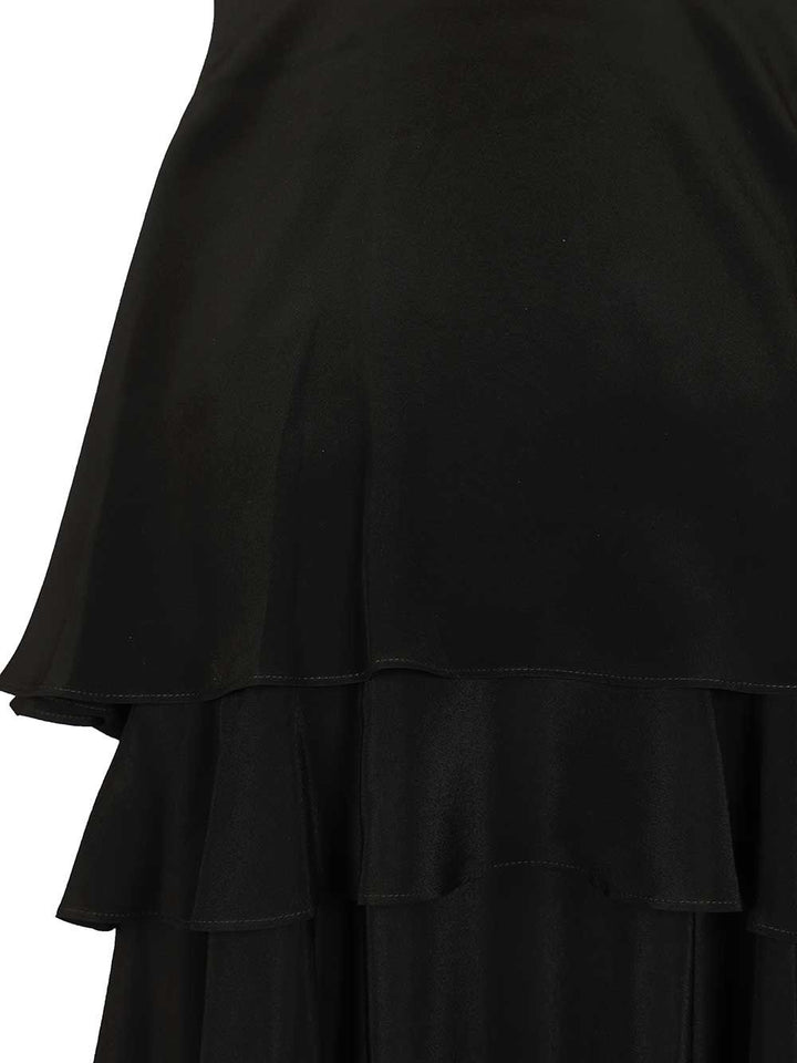 Ami Short Sleeveless Dress With Ruffles Dresses - Black | 0abe48d6e1774a8b0fe04f6f279ed3249b834069