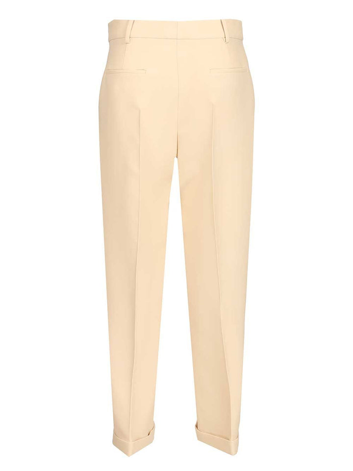 Fendi Pantalone Wool Silk Trousers - Rose | dbbf161a5311fcfa0b65069b3e2af18c2bd5b38f