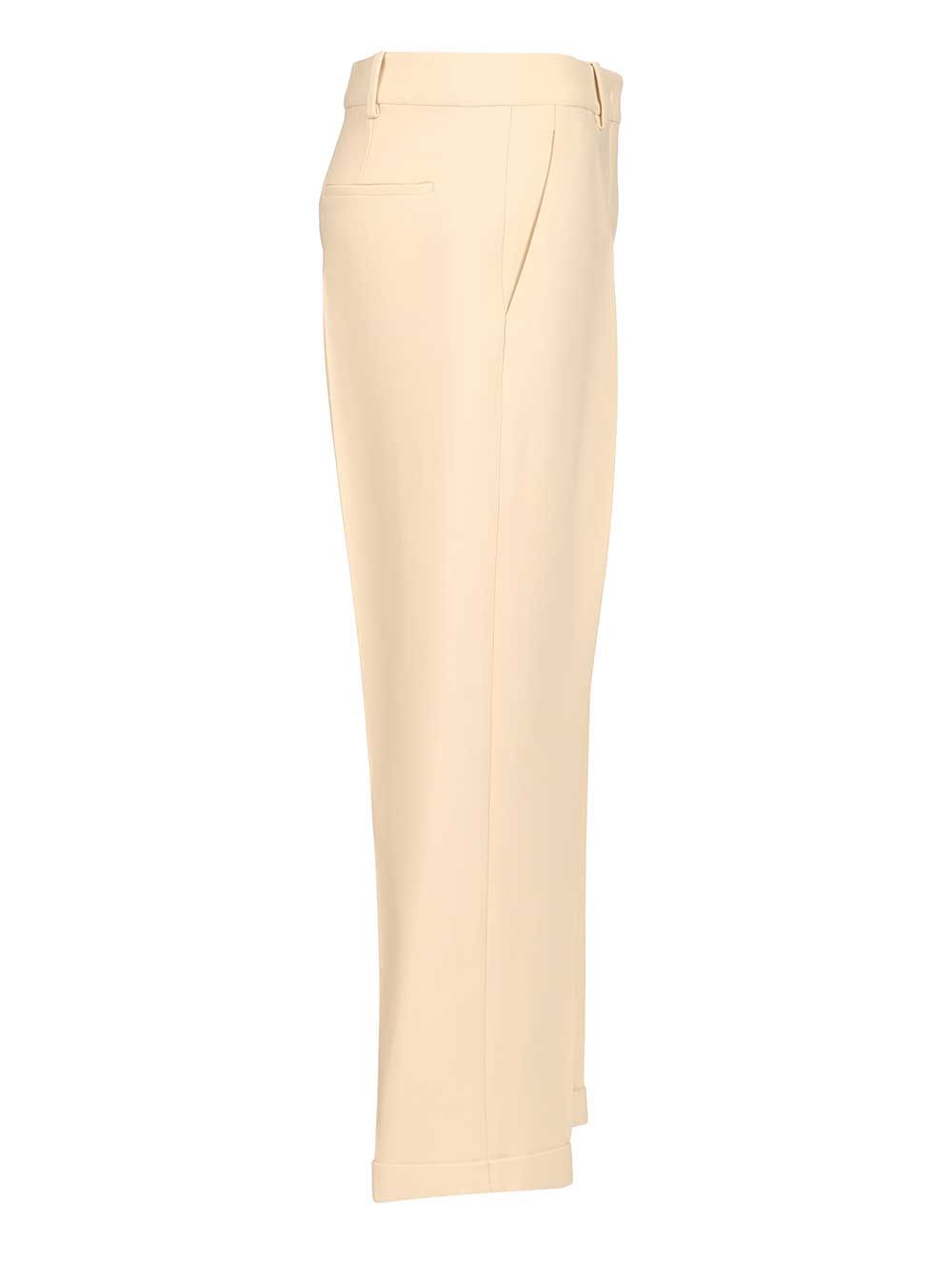 Fendi Pantalone Wool Silk Trousers - Rose | f1378844e76249dd4fdd606ff91a2b7586191af4