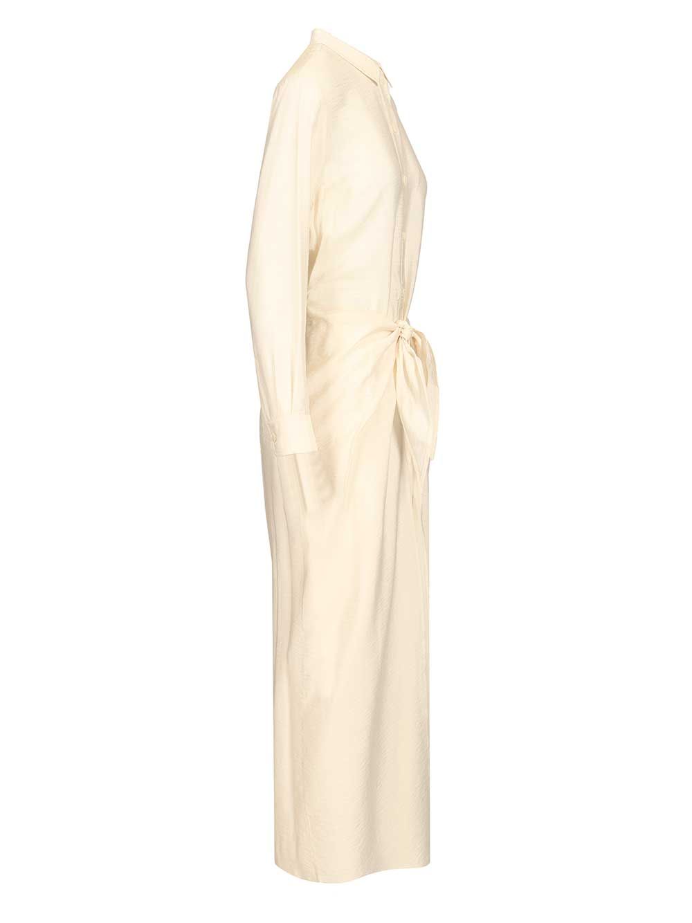 Emporio Armani Flowing Dress In Techno Rayon Dresses - White | 79978f587a1637f8371368d07b35dfa265d5c31c
