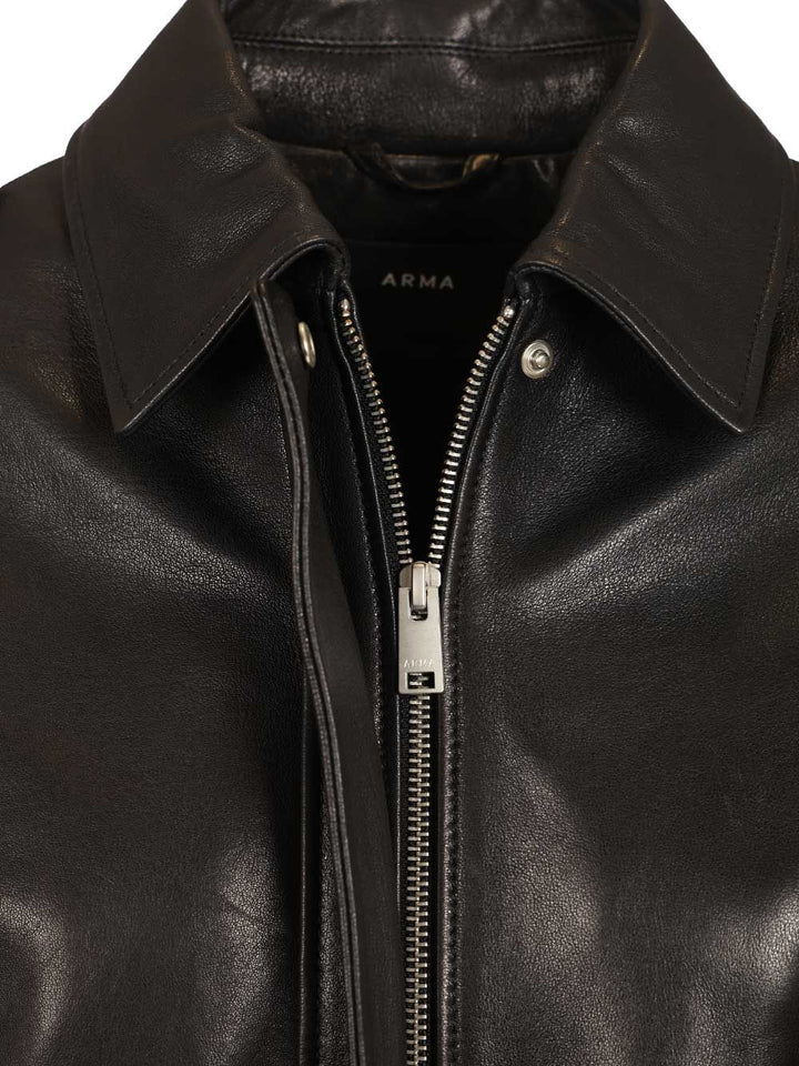 Arma Astral Leather Jacket Jackets - Black | 4f123f59564af1c994d25bf5c6f0d60904e2f23f