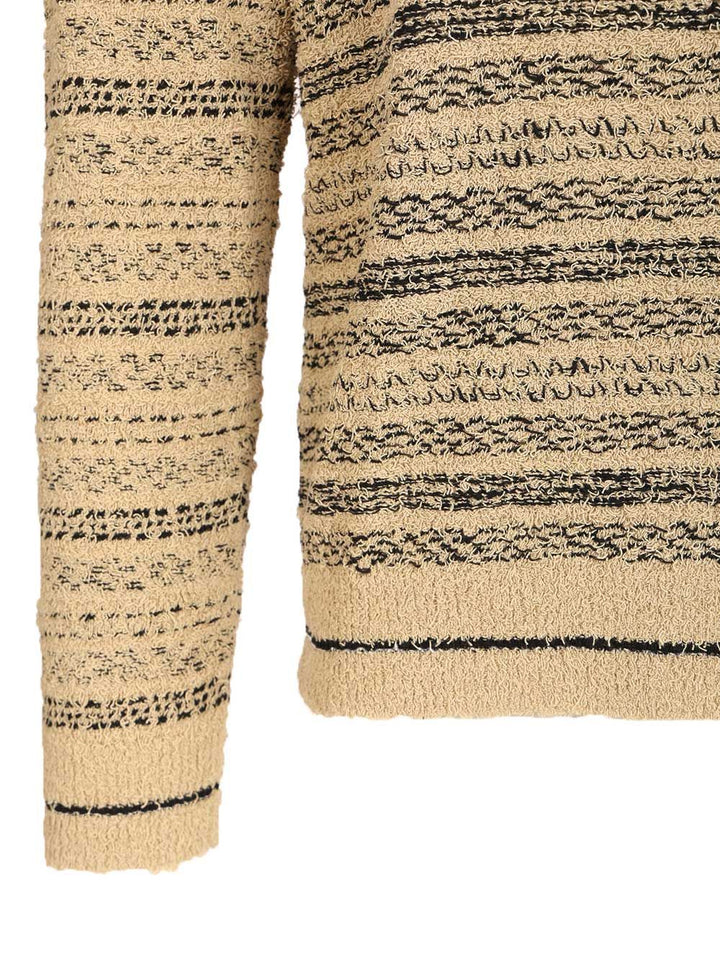 Emporio Armani Triped Crewneck Cotton-Blend Jumper Knitwear - Multicolor | 65ea96f1abd18cc0c1de3ffcbfd44d2b8670e29e