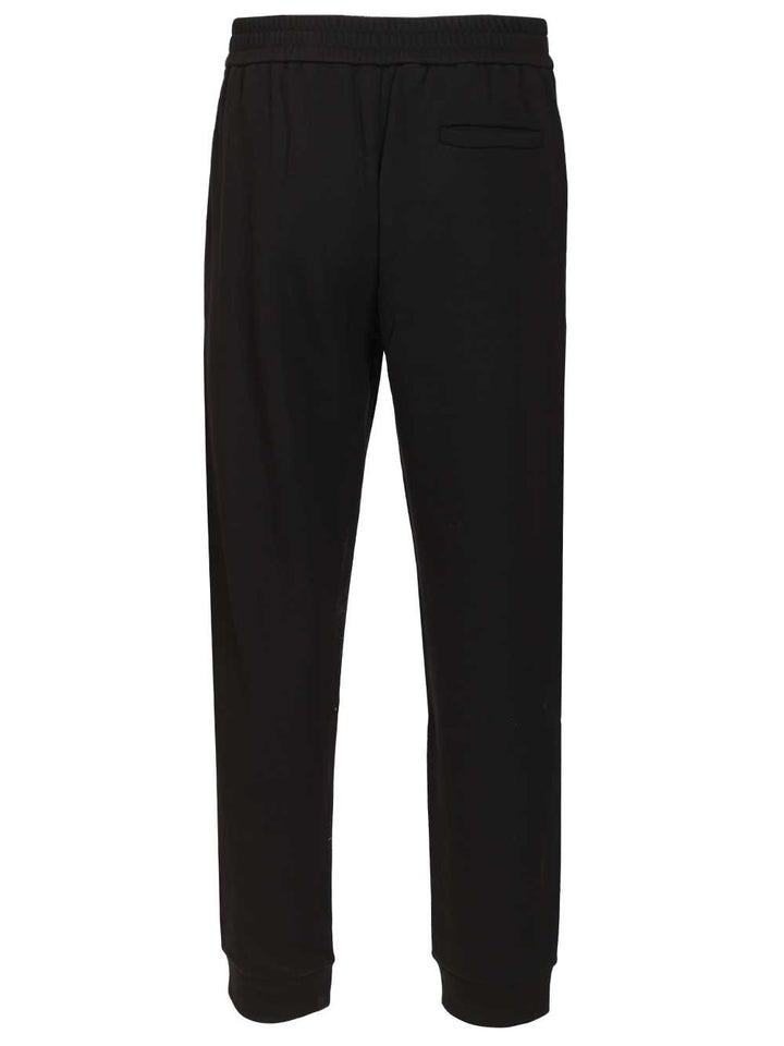 Giorgio Armani Joggers In Cotton And Cashmere Trousers - Black | 3c74dd2950ad4535efe463857ebd2d663e690ceb