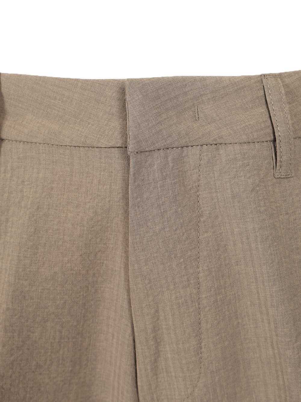 Emporio Armani Technical Seersucker Trousers - Beige | fb4361b0549ad562729191e1c770c2e62b790428