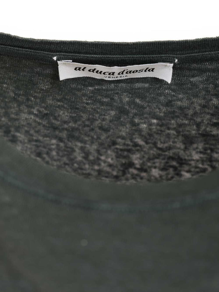 Al Duca D'Aosta Linen T-Shirt - Green | 7404a9a65c1f9484ccd7b0a0135c4cbe99a50bd0