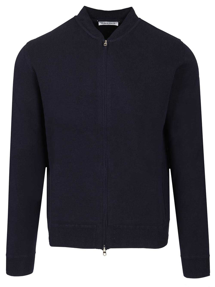 Al Duca D'Aosta Cotton Cardigan Polo shirt - Blue | 2b14acc571340648d3a1095d3fd8525171236210