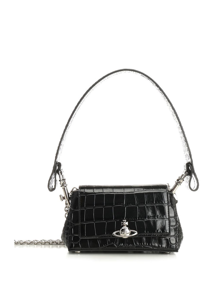 Vivienne Westwood Hazel Small Bag Handbags - Black | 4d5b6b594934e556ad722a01ca1d6d673b085bde